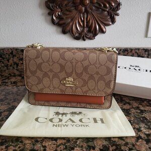 NWOT*COACH Klare Crossbody/ Shoulder Bag. Brown Signature Canvas